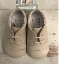 Spanish TNY Baby Boy Shoes BNIB Various Sizes - Beige Leather