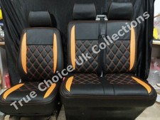 VW Transporter T5 (2004-2015) Front Single & Double (1+2) Leatherette Seat Cover