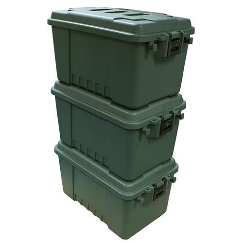 Three green plano military - green,