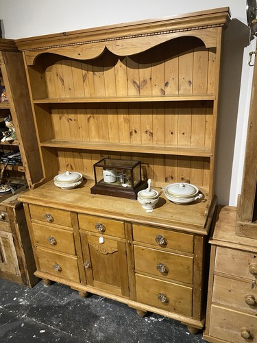 Large antique victorian pine - victorian,