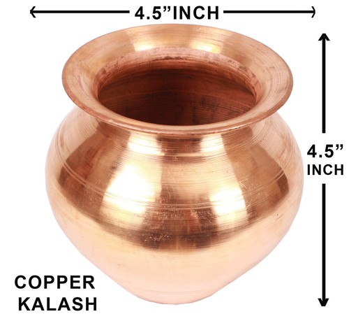 Pure copper pot kalash 500 - pure, ml