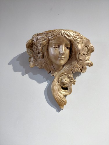 Large art nouveau lady wall - art,