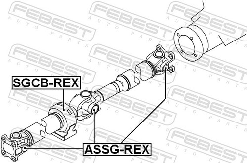Fits febest assg rex cross - febest, assg-rex
