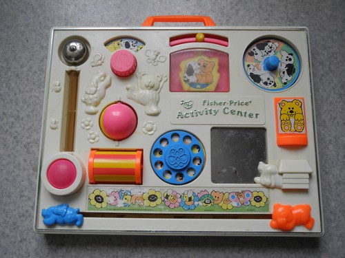 Antique activity center fisher - center,