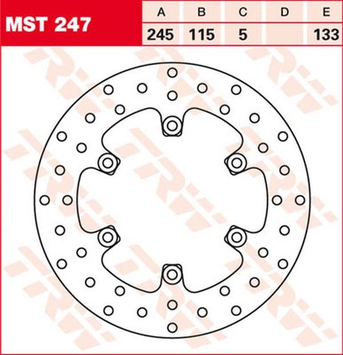 Trw round fixed brake rotor - brake,