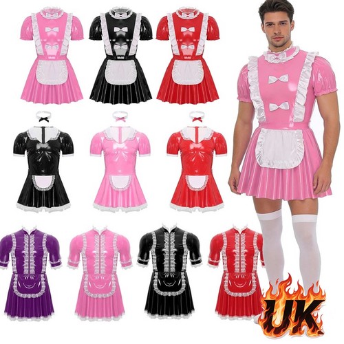 Mens wetlook pvc leather satin - mens,