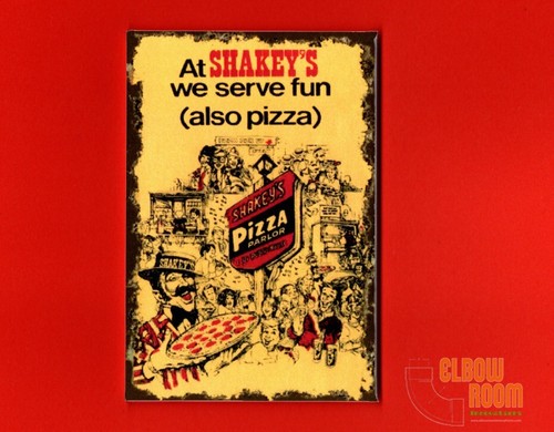 Shakey pizza vintage poster - pizza,
