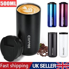 Thermal Travel Coffee Mug Cup Hot Warm Insulated Drinks Thermal Thermos Flask UK