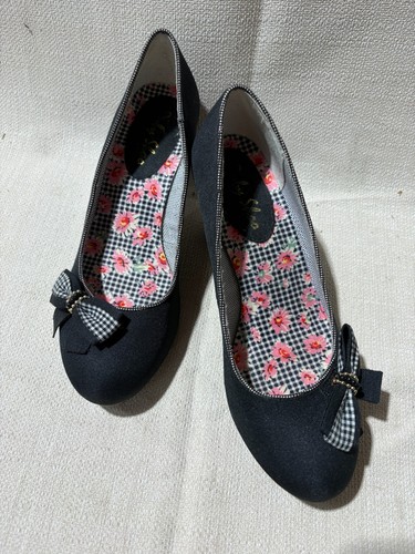 Ruby shoo black bow detail - shoo,