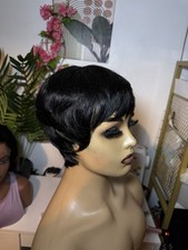 Human Hair Wig Short Pixie Cut