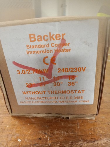 Backer copper immersion - backer,