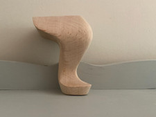 5" SET OF 2 Queen Anne Wooden Padfoot Furniture Legs X2 Handfinished Beechwood
