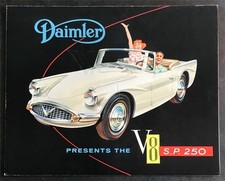 DAIMLER V8 SP250 Car Sales Brochure 1959 R27/010/344  532/59