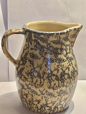 Roseville OHIO Spongeware Pitcher - 1 qt - Robinson Ranscottom