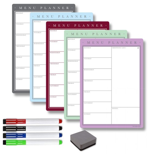 Magnetic weekly meal planner - magnetic,