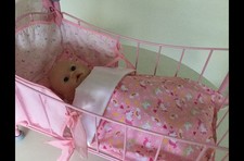 Dolls Pram Cot Bedding Set