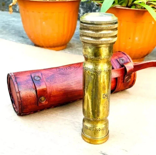 Handmade brass kaleidoscope - brass,