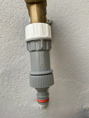 Garden tap pressure reducing