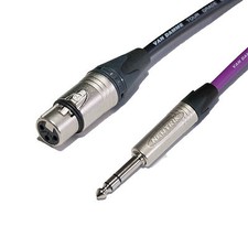 Balanced 1/4" Neutrik Straight Jack to 3 pin NC3FXX XLR Female Van Damme Cable