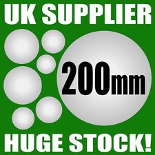 200mm (20cm) POLYSTYRENE BALLS - Sweet Tree Crafts Decoration Xmas - UK SUPPLIED