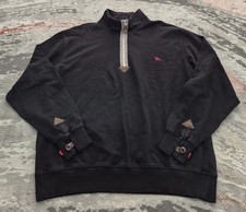 One True Saxon quarter zip pull over Black XL