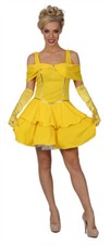 Ladies Belle Costume Adults Enchanting Beauty Fancy Dress Outfit  Fairytale (FK)