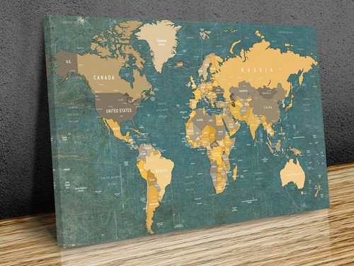 Classic world map countries - classic,