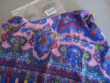 Lola Rose Lightweight Infinity Scarf BN Paisley Print in Pink Blue Yellow Orange