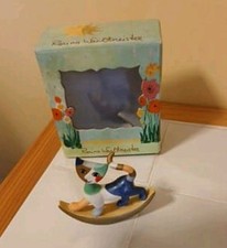 Vintage Geobel Rocking Cat