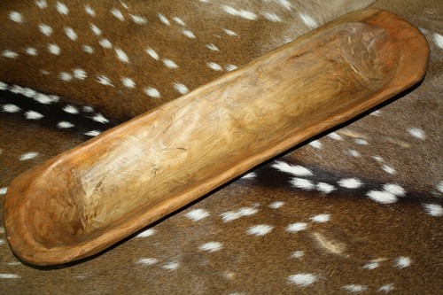 Carved wooden dough - wooden, bowl