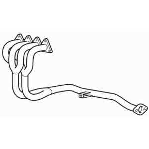 Exhaust manifold front down - exhaust,