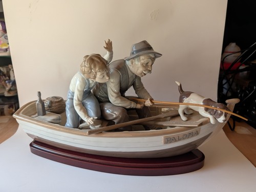 Lladro 5215 fishing with - lladro,