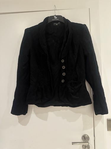 Black velvet blazer - velvet,
