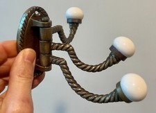 Antiqued Brass Porcelain Knob