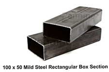 RECTANGULAR MILD STEEL Box Section Bandsaw cut Special lengths made to order