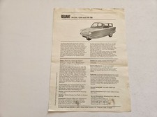 RELIANT REGAL 3/30 21E SALES BROCHURE 1970