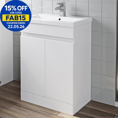600mm freestanding vanity unit - 600mm,
