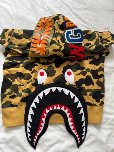 Men bape medium shark - men's, hoodie