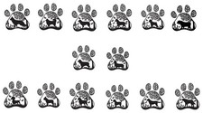 Decal - DOG PAW PRINT -