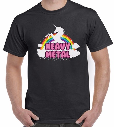 Unicorn heavy metal shirt - unicorn,