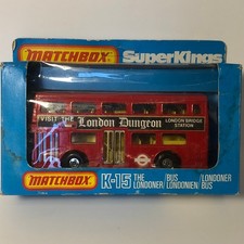 Vintage Matchbox SuperKings K-15 Londoner Bus Diecast Toy Boxed 1970s