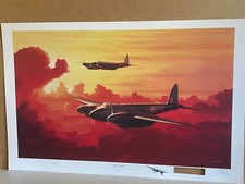 Mosquito aviation art prints  damaged prints by Gerald Coulson and Ivan Berryman