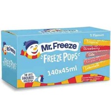 Mr Freeze Ice Pops - Assorted Flavours - 140 pops x 45ml