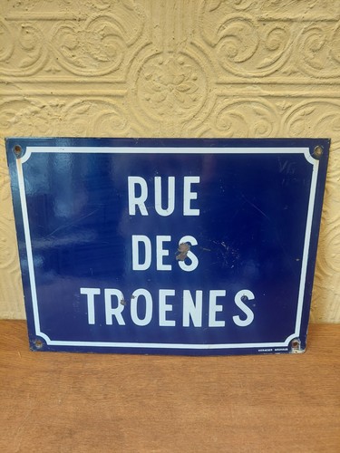 Vintage french enamel street - french,