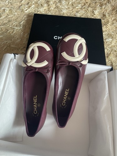 Chanel cambon shoes - chanel, burgundy