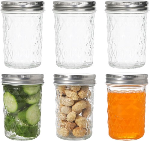 8oz mason jars with regular - with,