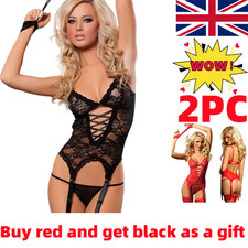 Stockings And Suspenders Erotic Lingerie Set One Piece Body Stocking Sexy Dress