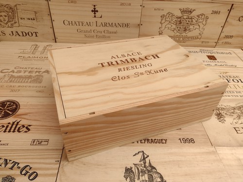 Wooden wine box crate - crate, with