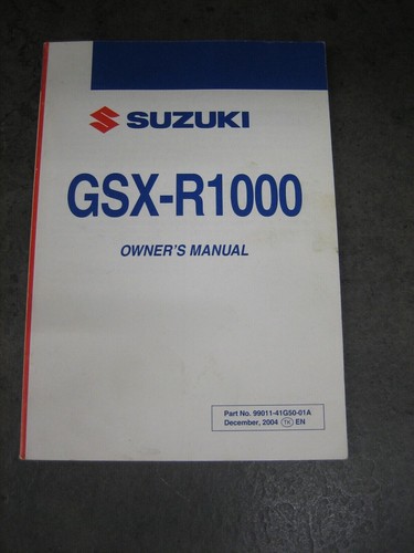 Suzuki gsx r1000 owner - suzuki, owner's