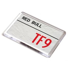 FRIDGE MAGNET - Red Bull TF9 - UK Postcode